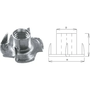 WT WINTECH Matice narážecí M8 x 11 mm Zn