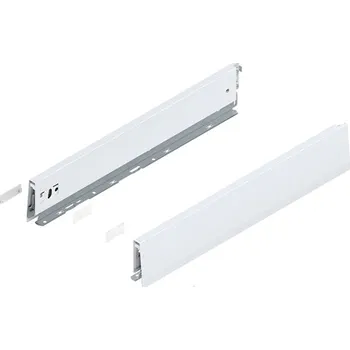 Blum MERIVOBOX bočnice, výška N (68,5 mm), NL=550 mm, Hedvábně bílá mat, levá/pravá, vč. Krytek