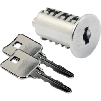 Nábytkové kování Burg Cylindrická vložka BURG se 2 klíči (varianta 6 na stejný klíč)