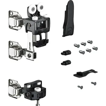 Nábytkové kování Hettich Wingline L do 25Kg se zavíracími pružinami s dolním vedením levá černá