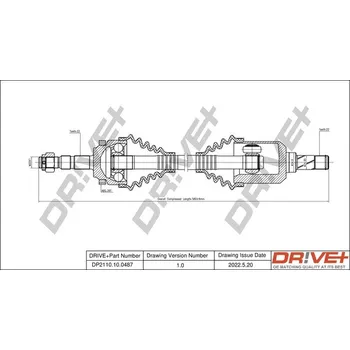 Poloosa kola Hnací hřídel Dr!ve+ DP2110.10.0487