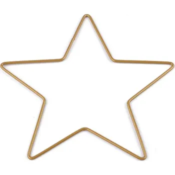 Lapač snů Hvězda na lapač snů zlatá - 30cm