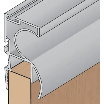 Nábytkové kování Salu SET S12 (S60N) - 1,5 m pro 2 křídla, al elox