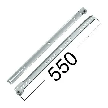 Nábytkové kování Výsuv rolničkový 550mm - bílý