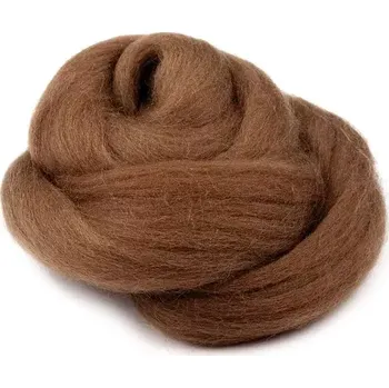Ovčí rouno Ovčí rouno česané 20 g - hnědá světlá