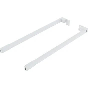 Nábytkové kování GTV Reling podélný hranatý pro zásuvku Axis Pro 550mm bílý