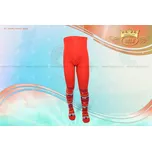 Hoza Dětské punčochové kalhoty - sněhové vločky - H5000 Barva: červená, Velikost: 128-134 cm / 7-8 roků