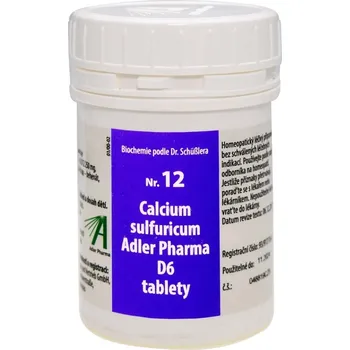 ADLER PHARMA Nr.12 Calcium sulfuricum D6 400 tablet