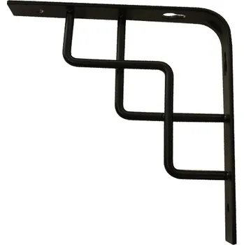 Nábytkové kování DOMAX SQUARE 150 CZ konzole 150x150 černá matná