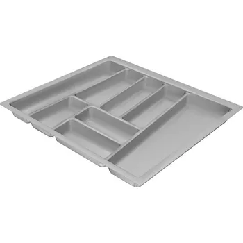 Nábytek Hettich Příborníková vložka OrgaTray 740, Š 400 mm/ L 450 mm stříbrná