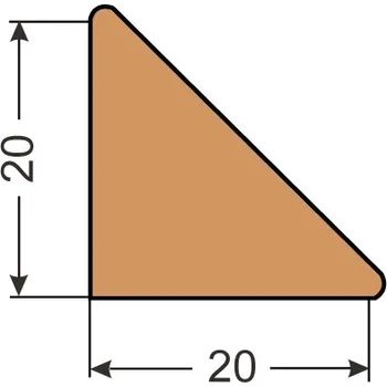 soklová lišta Lišta vnitřní RVT2020 - 2,5bm
