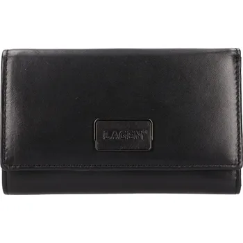 Módní doplněk dámská peněženka kožená BLC- 6129-224 ČERNÁ BLK