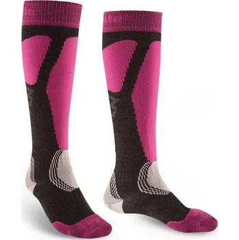 Pánské termo ponožky Bridgedale Ski Easy On Velikost: M, Barva: graphite/pink/388