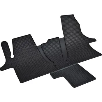 autokoberec Gumové autokoberce Volkswagen T6.1 Transporter 2místný + tunel (4díl) 2019- | RIGUM