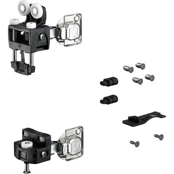 Nábytkové kování Hettich Wingline L Do 12Kg, Se Zavíracími Pružinami, S Dolním Vedením, Sada Pravá Černá