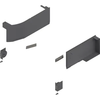 Nábytkové kování Blum AVENTOS HK TOP krytky tmavě šedé L+ P ,sada krytek pro SERVO-DRIVE
