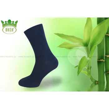 Pánské ponožky Dámské antibakteriální bambusové ponožky HOZA - H5600 Barva: tmavá modrá, Velikost: 35-38