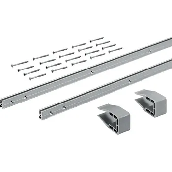 Hettich SlideLine M Sady profilů: 2 profily, Výška profilu 18 mm, délka 4000 mm