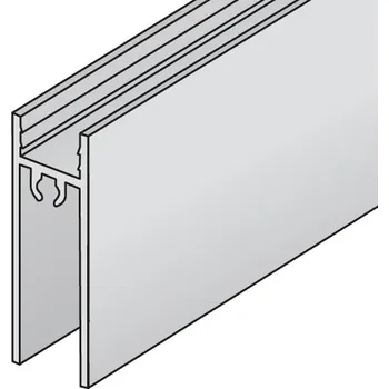 Nábytkové kování Profil S55 dolní stříbrný - 3m