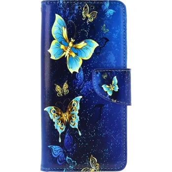 Pouzdro na mobilní telefon Pouzdro Samsung A13 knížkové Kouzelní motýlci (kryt neboli obal na Samsung A13)