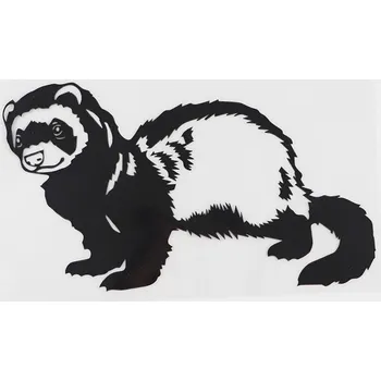 samolepka Samolepka (na auto, notebook) fretka (černá)