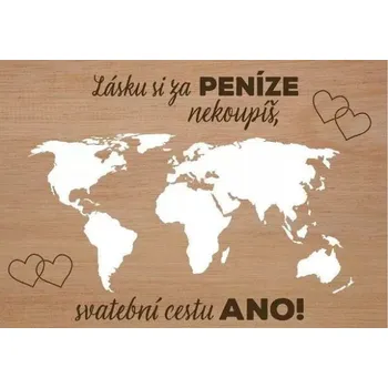 Dárková krabička ALBI Kapsa na peníze - Svatební cesta