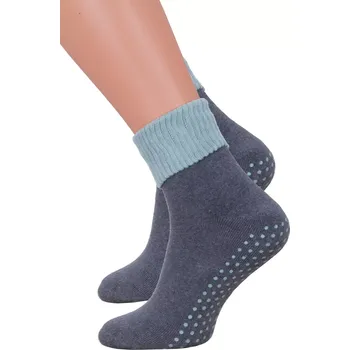 Dámské ponožky Dámské froté ponožky 126/028 Steven Barva/Velikost: šedá / 38/40