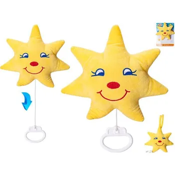 Hračka pro nejmenší Hvězdička plyšová 20 cm natahovací hrací strojek