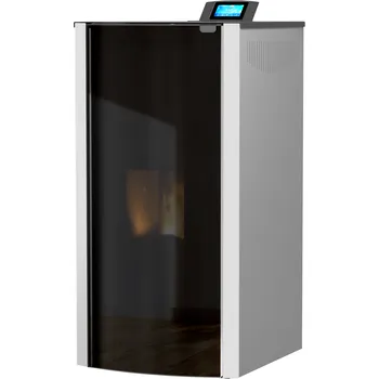 Krbová kamna Mareli Systems Onyx Hydro Glass 24 kW černá