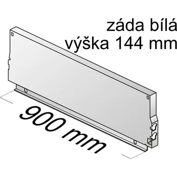 Hettich Ocelová záda Atira/ InnoTech V144 mm šíře korpusu 900 mm bílá