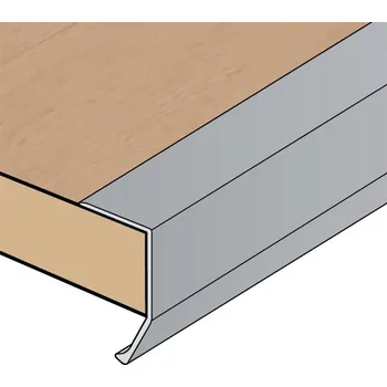 Nábytkové kování Salu Úchytkový profil UK9 - nerez tmavý lakovaný - 3m