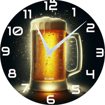 Hodiny KUBRI KU2102 - Hodiny od českého výrobce s pivním motivem