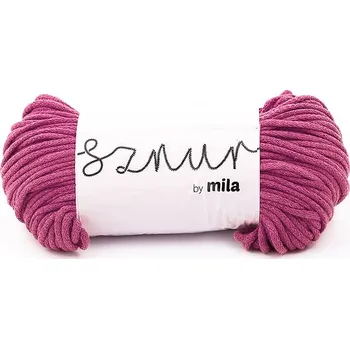 Příze Bavlněná šňůra MILA 3mm - fuksiová (Délka šňůry: 100m)