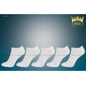 Dámské ponožky Dámské kotníkové ponožky HOZA s elastanem - bílé - H004-C Barva: Balíček bílý 5párů, Velikost: 35-38