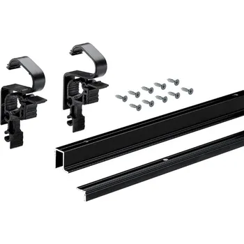 Nábytkové kování Hettich Wingline L Sada Profilů 1 Nosný + 1 Vodicí 1200 Mm, Černý