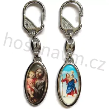 Náramek Klíčenka sv. Kryštof/ sv. Josef