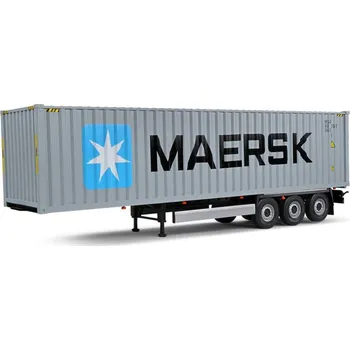 autíčko Kontejnerový návěs pro tahače Maersk 1:24 - Solido Container Trailer for Truck Maersk - model 1/24