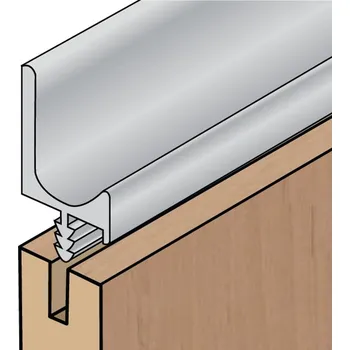 Nábytkové kování Salu Úchytkový profil UK5 - stříbrný - 2m