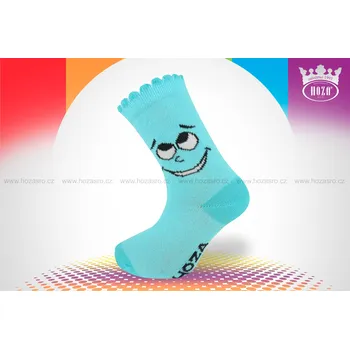 Hoza Kojenecké ponožky - oči - H200 Barva: tyrkysová, Velikost: 6-12 měsíců