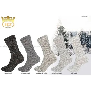 Pánské ponožky Zimní ponožky HOZA Lída - melír mix od 129kč - H006 Barva: balíček, Velikost: 32-33