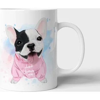 Hrnek Francouzský buldoček - Modrá