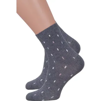 Dámské ponožky Dámské klasické ponožky 099/998 Steven Barva/Velikost: šedá / 35/37