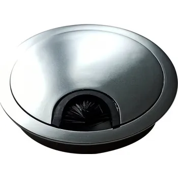 Nábytkové kování GTV Průchodka na kabely kovová o 80 mm - sat / nikl