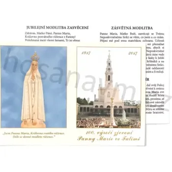 Duchovní literatura Kartička Fatima