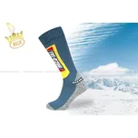 Pánské HOZA SKI -od 99kč zimní lyžařské podkolenky - H205-A Barva: modrá se žlutou, Velikost: 43-46