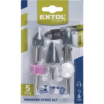 Brusný kotouč EXTOL CRAFT SADA ROTAČNÍ BRUSKY 5 KS STOPKA 6MM