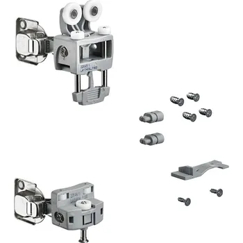 Nábytkové kování Hettich Wingline L do 12Kg se zavíracími pružinami s dolním vedením levá šedá