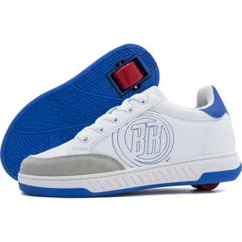 Kolečkové brusle Breezy Rollers - Origin White/Blue - boty s kolečkem Velikost boty: 34