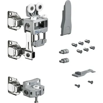Nábytkové kování Hettich Wingline L do 25Kg se zavíracími pružinami s dolním vedením levá šedá