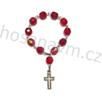 Růženec Desátek - červený